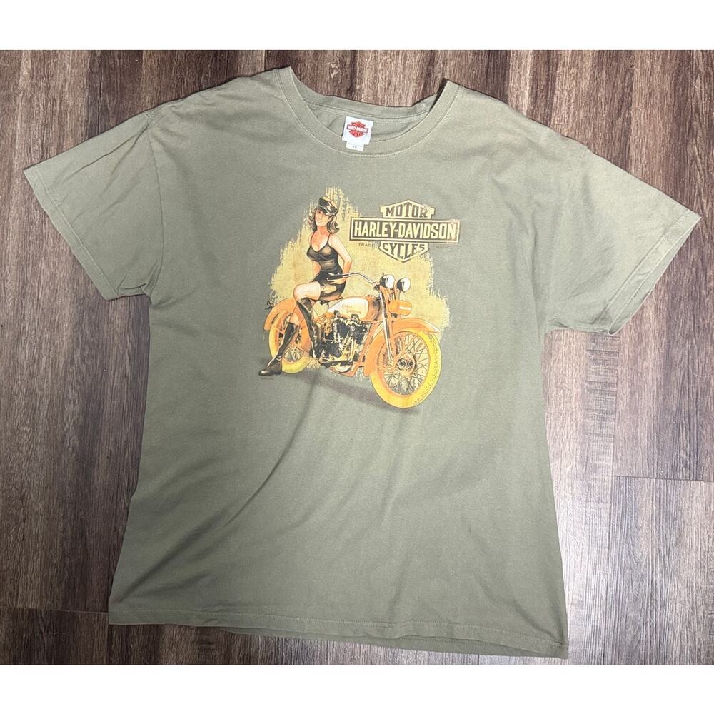 Harley Davidson Men's T-Shirt Mid-Ohio Harley Davidson Springfield, OH  Size 2X